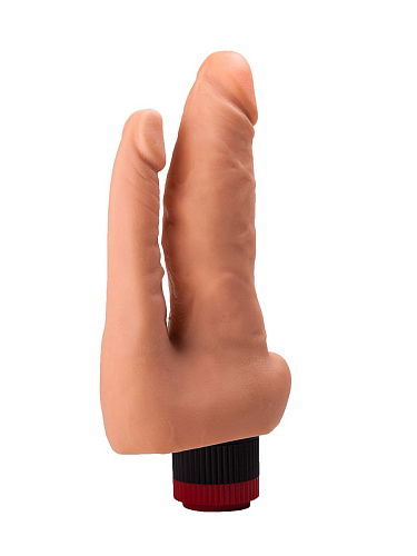 Двойной гелевый вибратор телесного цвета LOVETOY (А-Полимер) 114700 (17 см)