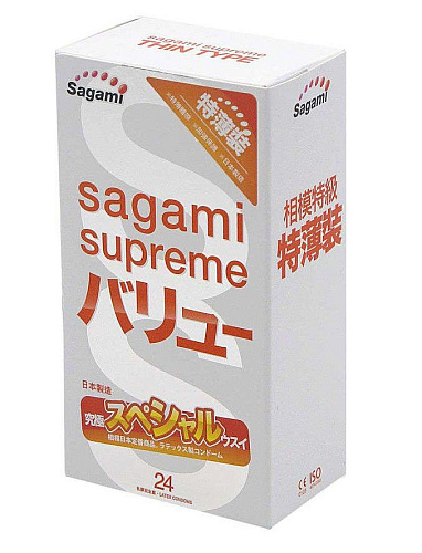 Ультратонкие презервативы Sagami Sagami Xtreme Superthin №24 (24 шт)