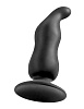 Анальная пробка чёрного цвета с загнутым кончиком для массажа простаты Pipedream P-Spot Plug PD4607-23 (10,9 см)