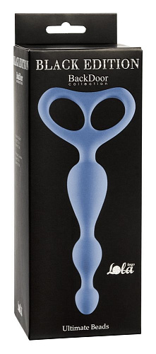 Синяя анальная цепочка Lola toys Ultimate Beads 4203-02Lola (17 см)