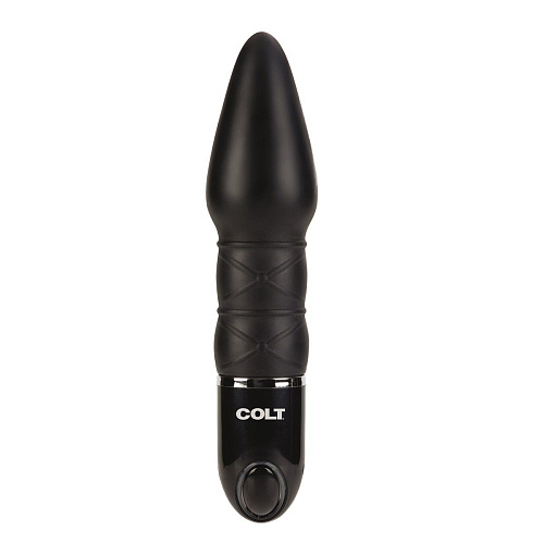 Чёрный анальный вибромассажёр California Exotic Novelties COLT Slider SE-6904-15-2 (17 см)
