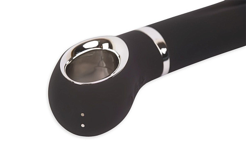 Чёрный анатомический вибромассажёр Fun Toys Gvibe 2 FT10103 (18 см)