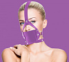 Фиолетовый кожаный кляп Shots Media BV Leather Mouth Gag OU148PUR