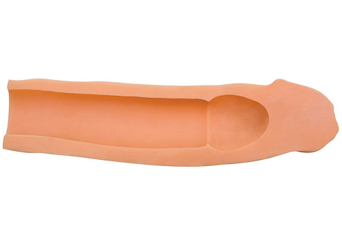 Реалистичная насадка-удлинитель Topco Sales Wildfire Celebrity Series Tommy Gunn Power Suction CyberSkin Penis Extension 110 (22 см)