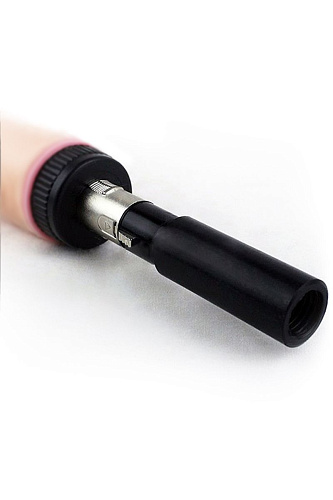 Чёрный переходник для секс-машины LoveMachines Machine Gun FMA0117