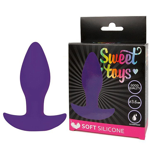 Фиолетовая анальная втулка Bior toys Sweet Toys ST-40177-5 (8,5 см)