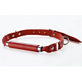 Кляп-трензель на красных кожаных ремешках с застёжкой Sitabella 3096-2