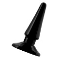 Чёрная анальная втулка ToyFa 901303-5 (10,5 см)