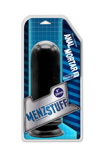 Чёрный анальный стимулятор-гигант Dream Toys MENZSTUFF ANAL MORTAR HUGE BUTT PLUG 21065 (20 см)