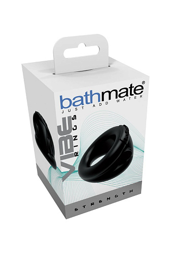 Чёрное эрекционное виброкольцо Bathmate Strength BM-CR-SG