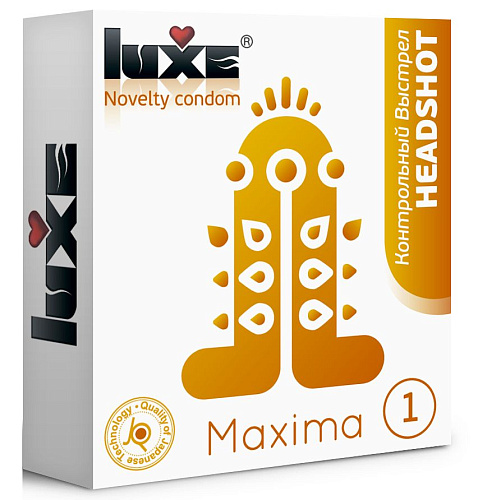 Презерватив Luxe Maxima WHITE №1 «Контрольный Выстрел» (1 шт)