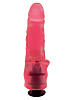 Розовая гелевая насадка с двумя стволами для страпона LOVETOY (А-Полимер) 194900 (17 см)