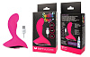 Ярко-розовый изогнутый вибромассажёр с 10 режимами вибрации Bior toys ST-40165-16 (9 см)