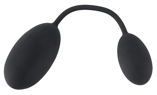 Чёрные яички на гибкой связке Orion Pussy Ass Balls 05349430000