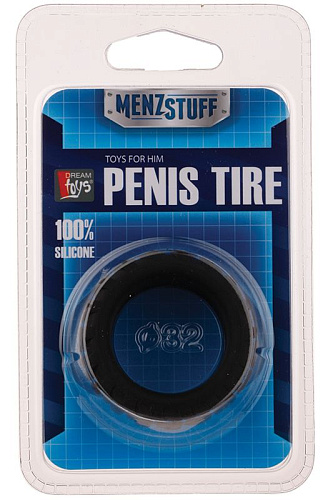 Эрекционное кольцо-шина в чёрном цвете Dream Toys 20738