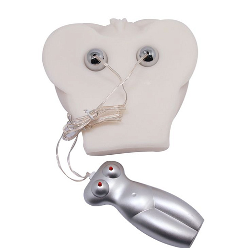 Мастурбатор-попка телесного цвета с двойной вибрацией Baile BM-009190