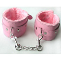 Розовые оковы на цепочке с карабинами Bior toys MLF-90060-6