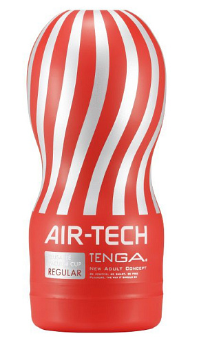 Мастурбатор красного цвета Tenga Reusable Vacuum CUP Regular ATH-001R