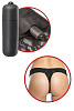Чёрные трусики с вибропулькой Pipedream Hanky Spank Me PD4025-23 (размер S-M-L)
