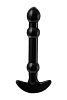 Элегантный чёрный анальный стимулятор с шариками на стволе Sexus 912235 (15,5 см)