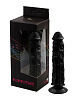 Чёрный гелевый фаллоимитатор на присоске Сумерки богов №9 351-09 BX DD (19,5 см)