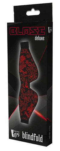 Чёрно-красная маска на глаза закрытого типа Dream Toys 21532