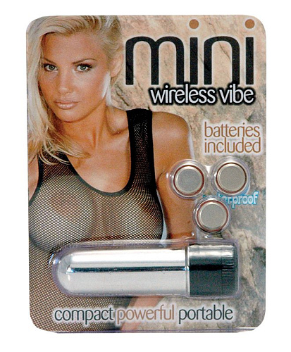 Серебристая вибропулька Seven Creations 2K338-BU (5 см)