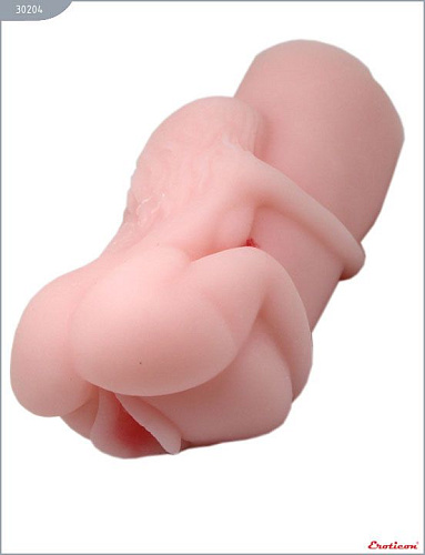 Мастурбатор телесного цвета в виде женского торса с вибрацией Eroticon 30204