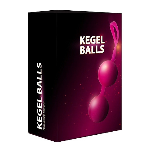 Ярко-розовый набор для тренировки вагинальных мышц RestArt Kegel Balls RA-302
