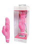 Розовый вибромассажёр с клиторальной стимуляцией Vibe Therapy ANGORA V009P9 (15 см)