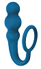 Бирюзовое эрекционное кольцо с анальным стимулятором Lola toys Legend  8001-03Lola