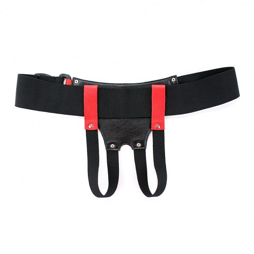 Трусики для маленькой насадки из красной кожи БДСМ арсенал 52016ars