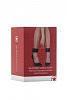 Чёрно-красные двусторонние оковы на ноги Reversible Ankle Cuffs Shots Media BV OU190RED