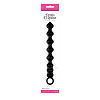 Чёрная анальная цепочка из силикона NS Novelties PERLES D AMOUR NSN-0530-13 (22 см)