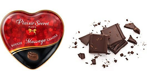 Массажная свеча с ароматом шоколада Plaisir Secret Bougie Massage Candle 826061
