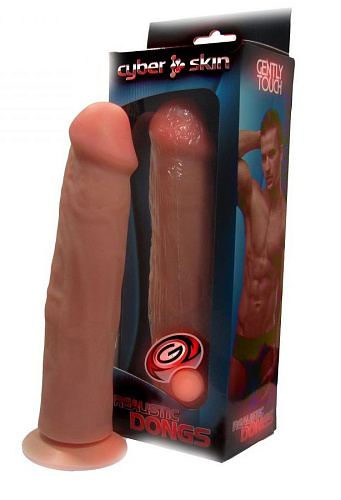 Классический фаллоимитатор телесного цвета на присоске в подарочной упаковке LOVETOY (А-Полимер) 817406 (21 см)