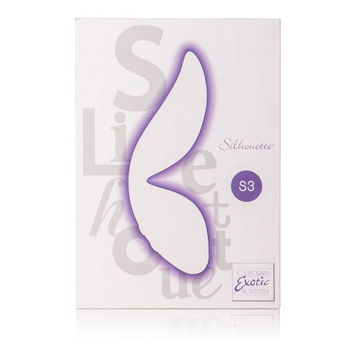 Фиолетовый вибромассажёр California Exotic Novelties Silhouette S3 SE-4588-50-3 (12,75 см)