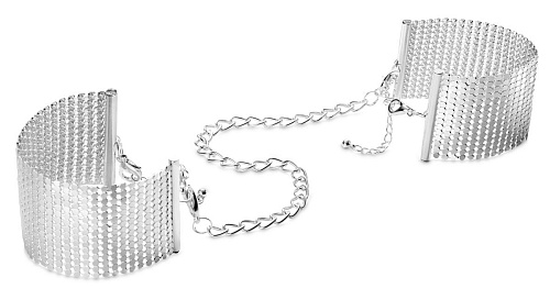Серебристые наручи-браслеты Bijoux Indiscrets Desir Metallique Handcuffs 0200