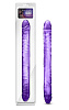 Фиолетовый двусторонний фаллоимитатор Blush Novelties 18 inch Double Dildo BL-36791 (45 см)