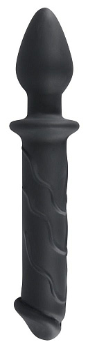Чёрный двусторонний стимулятор Orion Dildo Plug 0533572 (22,8 см)