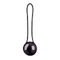 Чёрный вагинальный шарик Shots Media BV Pleasure Ball Deluxe SHT100DBLK