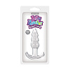 Прозрачная анальная пробка NS Novelties Jelly Rancher T-Plug Ripple NSN-0451-31 (11 см)