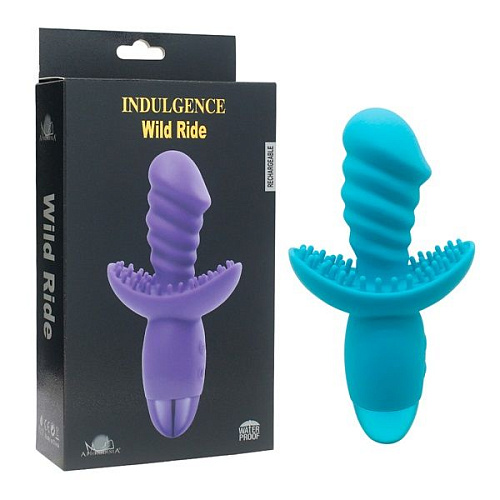 Голубой вибратор Howells INDULGENCE Rechargeable Wild Ride 174214blue (16,5 см)