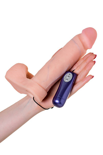 Страпон чёрного цвета с 2 бежевыми насадками и вибрацией LOVETOY (А-Полимер) UniStrap 531513 (20 и 18 см)