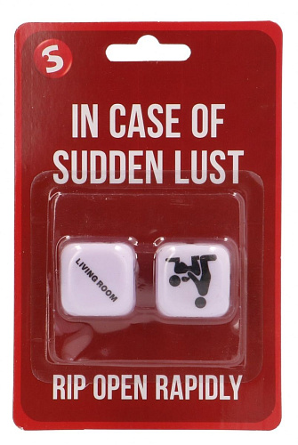 Игральные кубики Shots Media BV In Case Of Sudden Lust Sex Dice SLI165