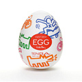 Разноцветное мастурбатор-яйцо Tenga Keith Haring EGG STREET KHE-001