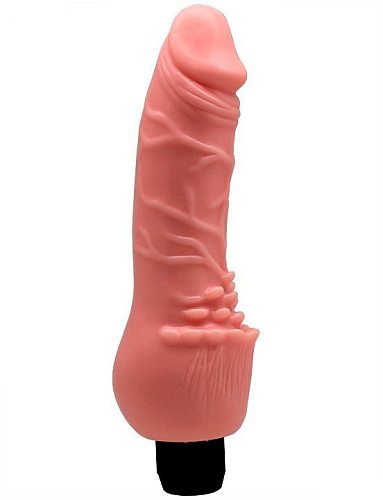 Телесный вибратор с усиками Eroticon 30079 (19 см)