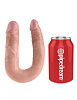 Двусторонний фаллоимитатор телесного цвета Pipedream U-Shaped Medium Double Trouble PD5514-21 (34,6 см)