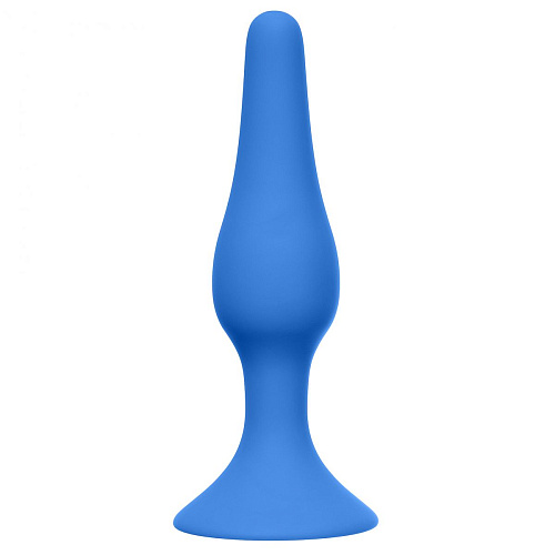 Синяя анальная пробка Lola toys Slim Anal Plug XL 4204-02Lola (15,5 см)
