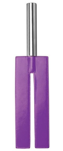 Фиолетовая П-образная шлёпалка Shots Media BV Leather Slit Paddle OU019PUR (35 см)
